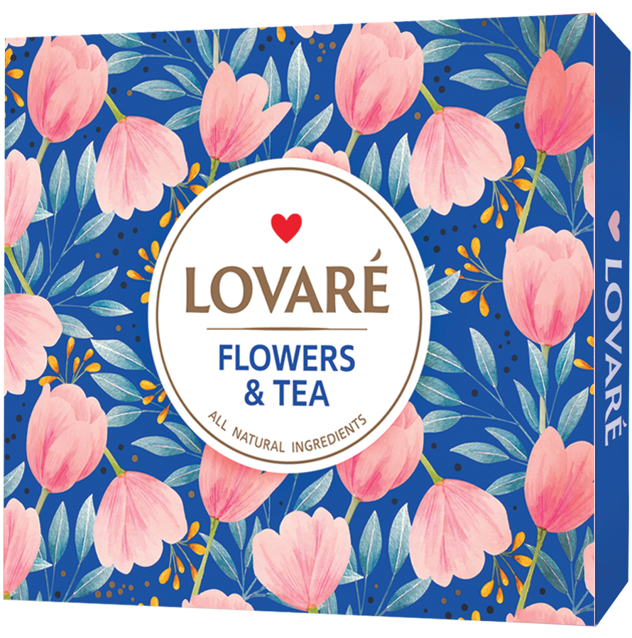 Zestawy Upominkowe LOVARE Herbata Flowers Tea Tea Collection Blu